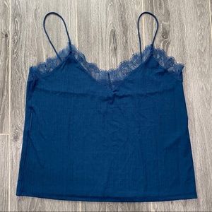 ❌ SOLD Super cute blue lace tank top from H&M